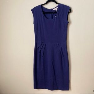 Banana Republic Factory Cap Sleeve Fitted Sheath Dress NWT Women’s Size 4 Blue